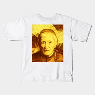 John Henry Newman Golden Portrait | John Henry Newman Artwork 9 Kids T-Shirt